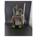 lot contains  a pair of sand cranes made from balsa wood