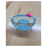 Glass paper weight ashtray.