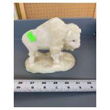White buffalo statue