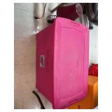 Pink tote of Halloween decor