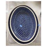 2-piece ceramic serving dish set