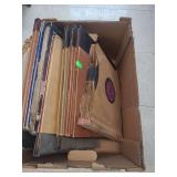 lot contains a  box of a vintage phonograph records, categorized as a Collectible. It is an OKeh label 78 RPM record, a type of analog sound storage medium that was the standard for music reproduction
