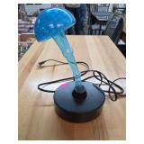 Light up glass mushroom decor.