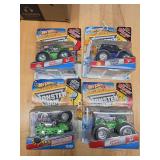 4 monster jam grave digger trucks hot wheels.