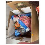 Box of clown dolls