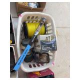 Basket with rope and yard decor