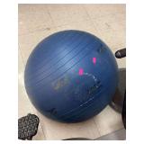 Blue yoga ball