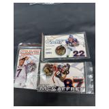 John Elway HoF pin, McCaffrey pin, and Gary pin