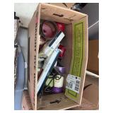 Box of miscellaneous candles