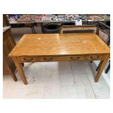 Wooden desk with 4 drawers, 60” x 30”