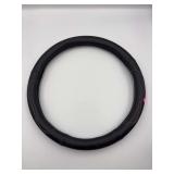 Black steering wheel cover