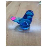 Glass paper weight bird