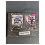 John Elway and Shannon Sharpe small plaque
