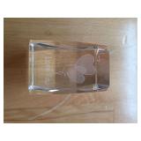 I love you crystal decor.