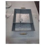 lot contains  2 galvanized metal caddy's