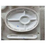 2 ceramic serving dishes