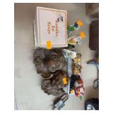 Various figures and decor