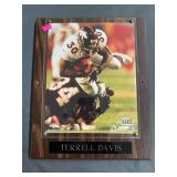Terrell Davis image, on wood