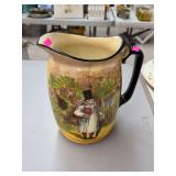 vintage Royal Doulton 'Gaffers' ceramic pitcher designed by C.J. Noke