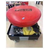 Pro-lift rolling stool with storage bins