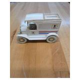 The ERTLco mail truck coin bank with key