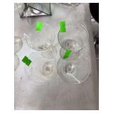 4 small glasses.