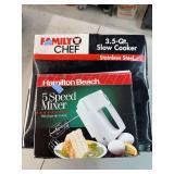 5-speed mixer and slow cooker