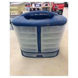 Small item organizing bin case