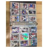 Upperdeck baseball cards in binder.