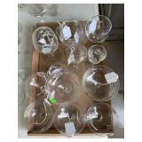 Flat of misc glasses.