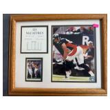 Ed McCaffrey photo set, framed