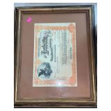 vintage stock certificate from the Isabella Gold Mining Company