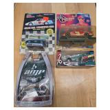 3 Earnhardt cars in packages and John force car.