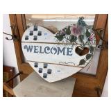 Hand painted welcome sign