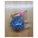 Glass paper weight clown fish