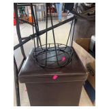 Small plant stand and storage ottoman