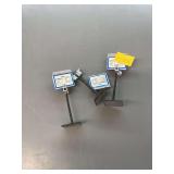 Three 2” drive in diecast signs