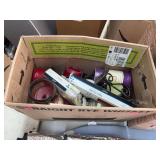 Box of miscellaneous candles