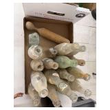 Box of mixed Pepsi, Tab, Whistle and pleasure time glass bottles