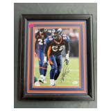 Von Miller image, matted and framed, with Letter of Authenticity