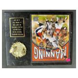 Peyton Manning plaque