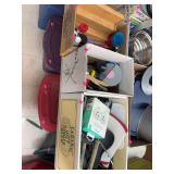 3 boxes of miscellaneous kitchen utensils