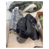 Back brace, knee brace, cane