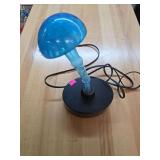 Light up glass mushroom decor.