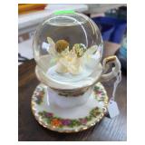 Teacup angel snowglobe.