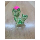 Glass paper weight squirrel