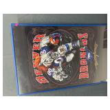 Denver Broncos poster, framed