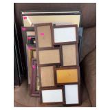 Various wall decor and picture frames
