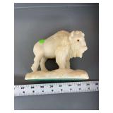 White buffalo statue