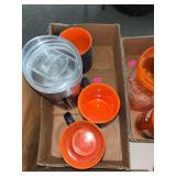 Flat of bronco coffee mugs